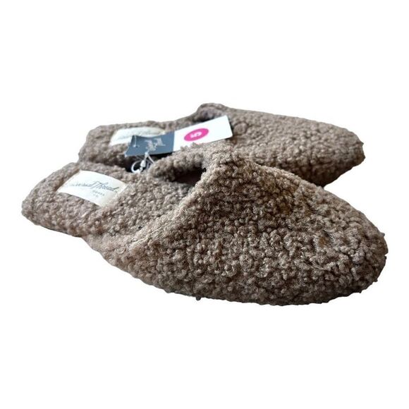 NWT Womens Universal Thread Margot Mules Memory Foam Slides in Taupe - Sz 5 - Picture 1 of 2